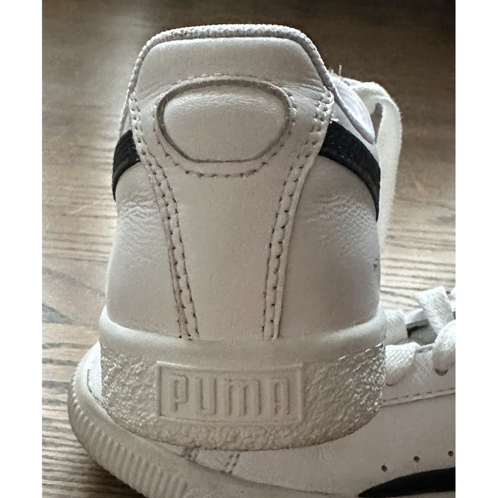 Puma Clyde Core L. Foil White Black Gold 364669-01 Mens 7.5 Classic Sneakers - Picture 15 of 16